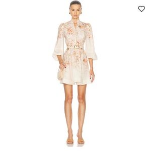 Zimmermann Illustration Buttoned Mini Dress size 1